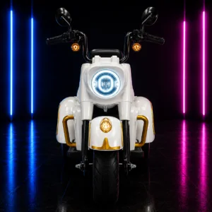 Moto Elétrica Infantil 12V Chopper Branca