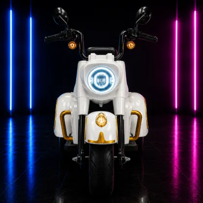 Moto Elétrica Infantil 12V Chopper Branca