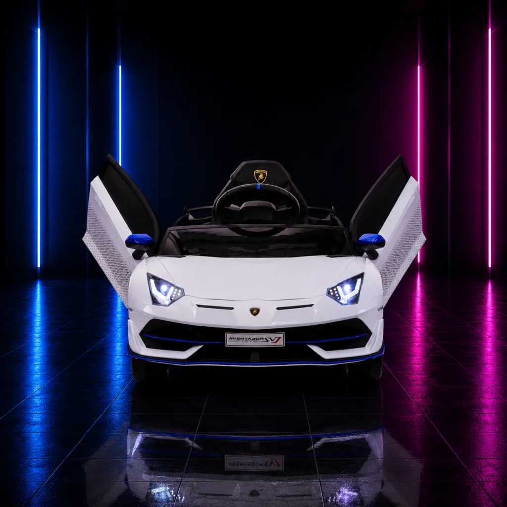 Carrinho Elétrico Infantil Lamborghini 12V Branco