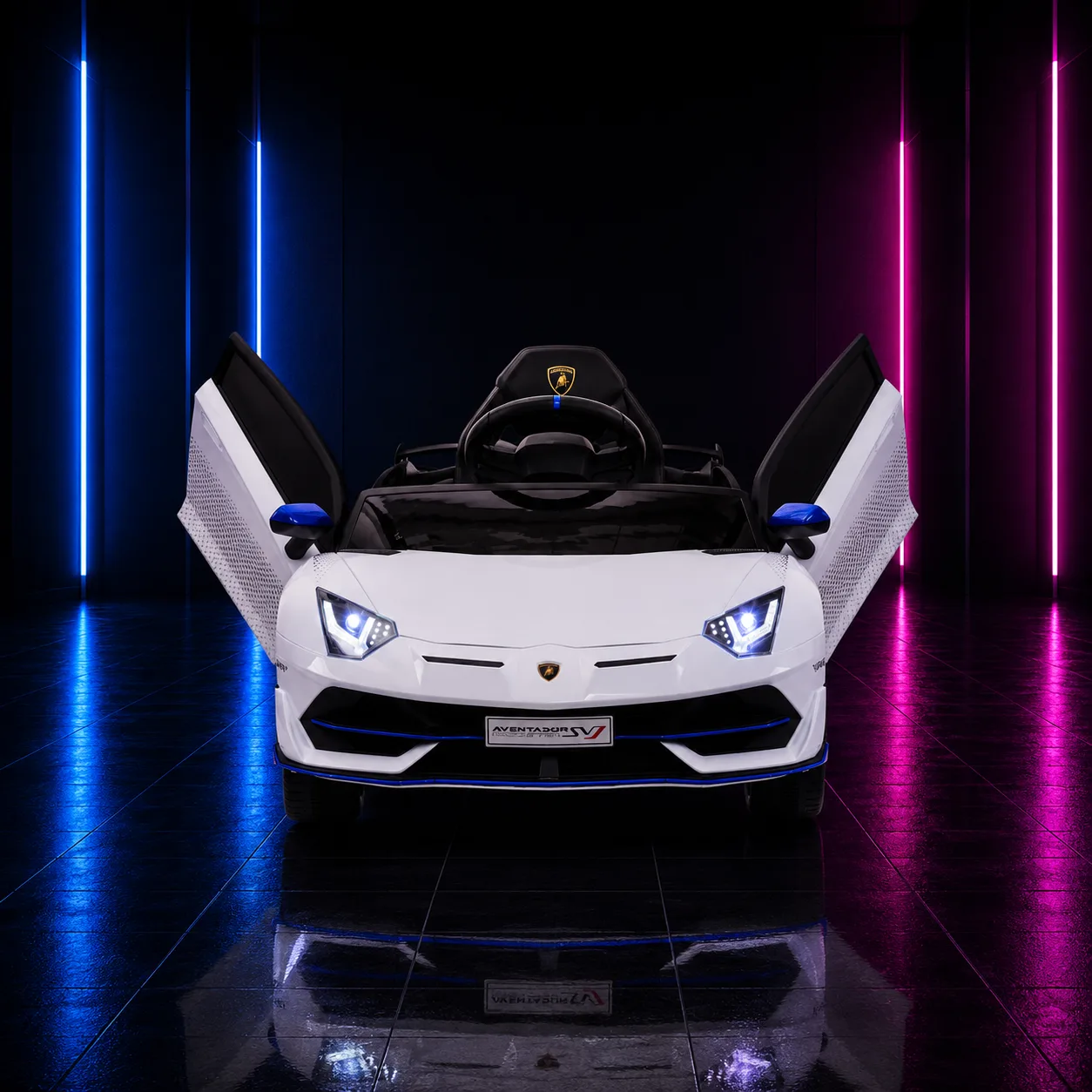 Carrinho Elétrico Infantil Lamborghini 12V Branco