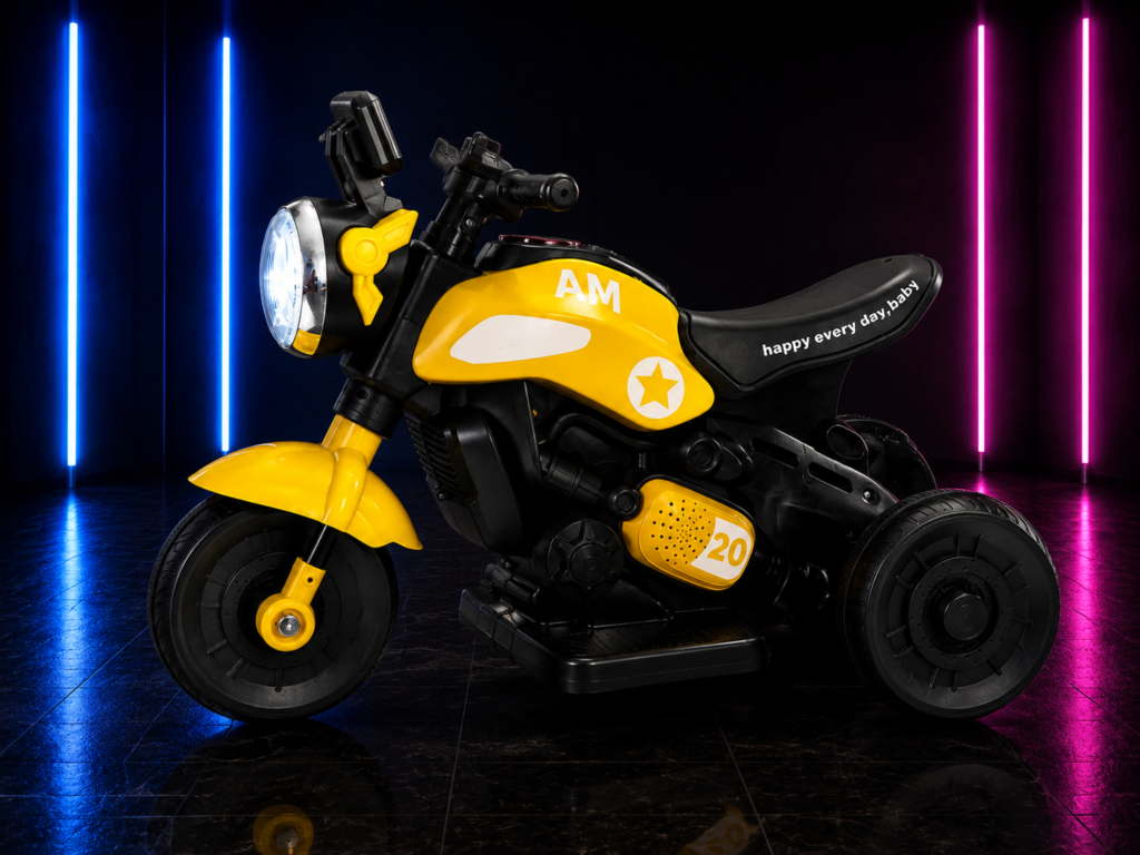 MOTO ELÉTRICA INFANTIL 6V DAILY AMARELA