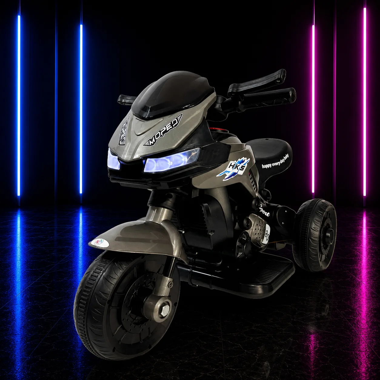 MOTO ELÉTRICA INFANTIL 6V DARK CINZA