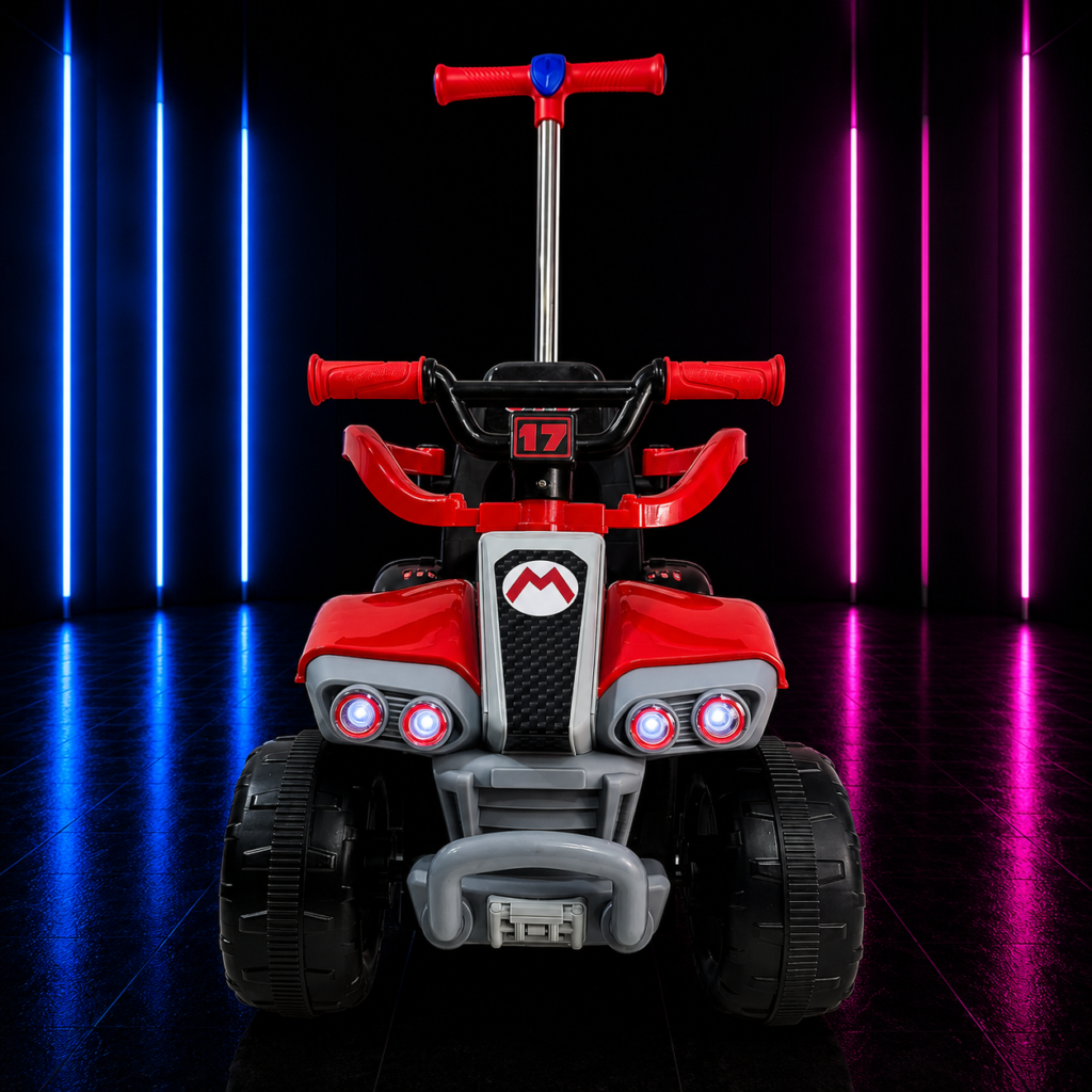 QUADRICICLO ELETRICO INFANTIL VERMEHO