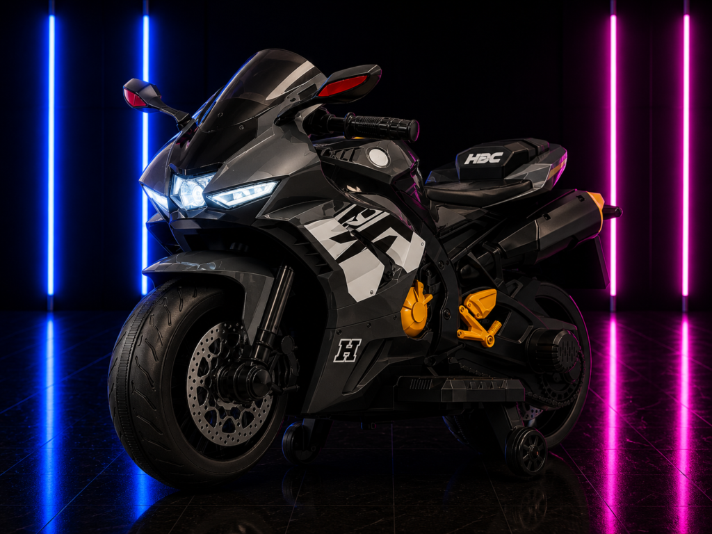 MOTO ELÉTRICA INFANTIL 12V SPEED CINZA