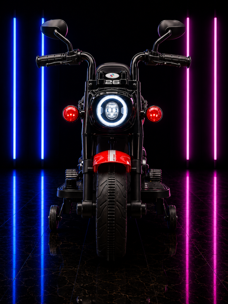 MOTO ELÉTRICA INFANTIL 6V CHOPPER VERMELHO