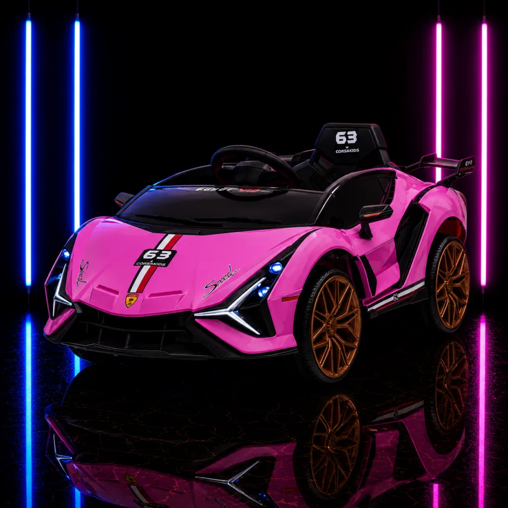 CARRINHO ELÉTRICO INFANTIL 12V E-SPEED ROSA