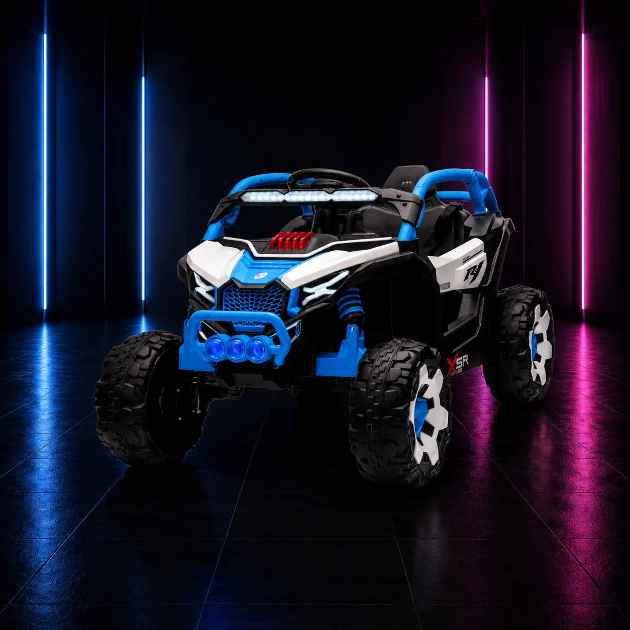 CARRINHO ELÉTRICO INFANTIL 12V GAIOLA AZUL