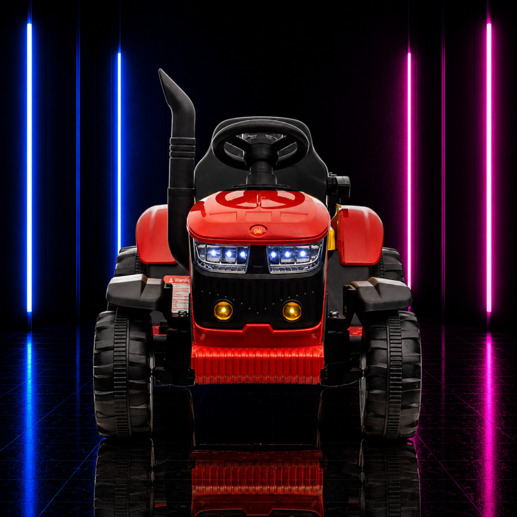 TRATOR ELÉTRICO INFANTIL 12V COM CAÇAMBA