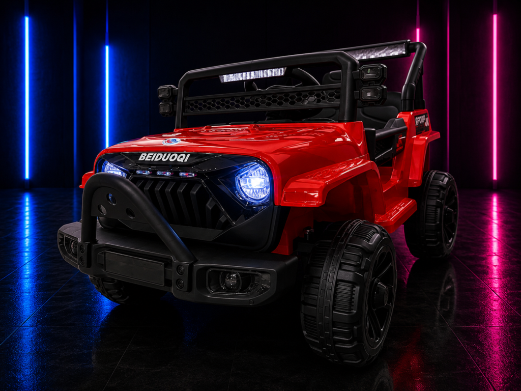 CARRINHO ELÉTRICO INFANTIL 12V JIPE VERMELHO