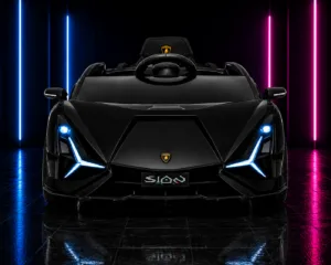 CARRINHO ELÉTRICO INFANTIL 12V LAMBORGHINI SIAN PRETA