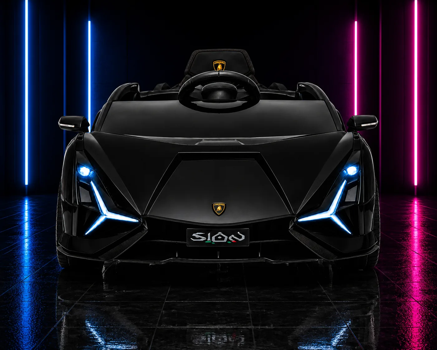CARRINHO ELÉTRICO INFANTIL 12V LAMBORGHINI SIAN PRETA