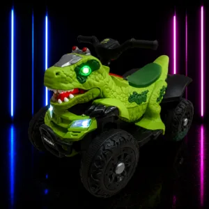 MOTO ELÉTRICA INFANTIL 6V DINO RACE VERDE