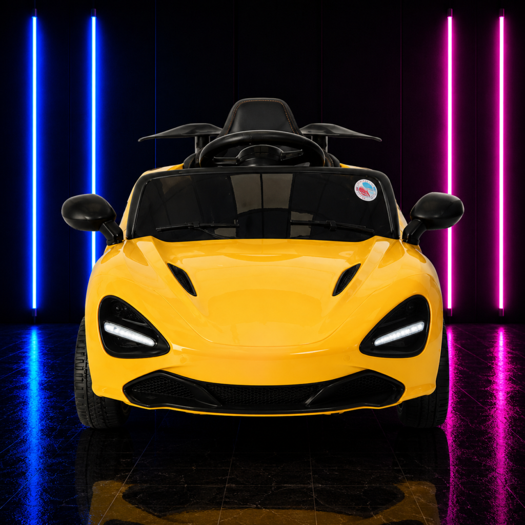 CARRINHO ELÉTRICO INFANTIL 6V SPORT LUXO AMARELO
