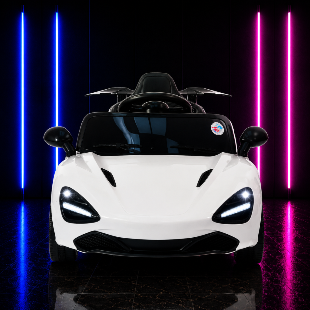CARRINHO ELÉTRICO INFANTIL 6V SPORT LUXO BRANCO