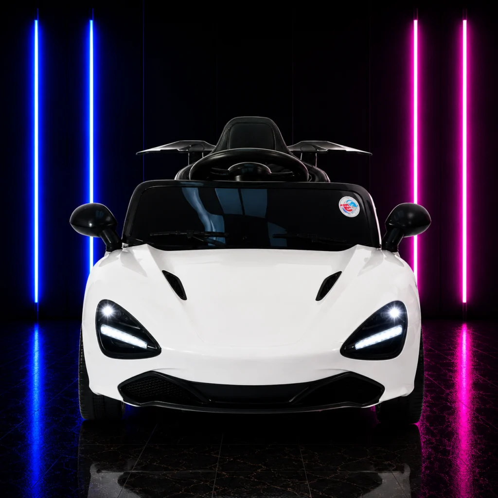 CARRINHO ELÉTRICO INFANTIL 6V SPORT LUXO BRANCO