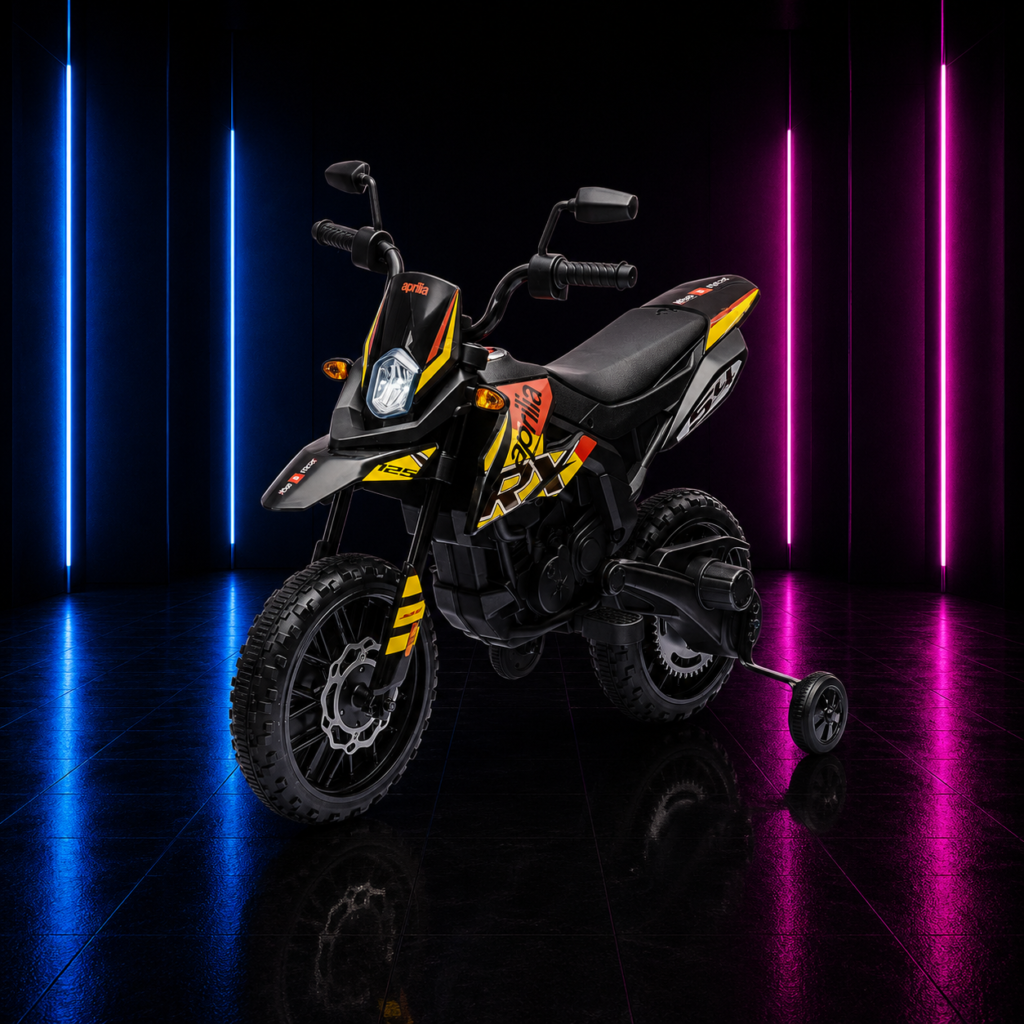 MOTO ELÉTRICA INFANTIL 12V MOTO CROSS APRILIA GRAFITE