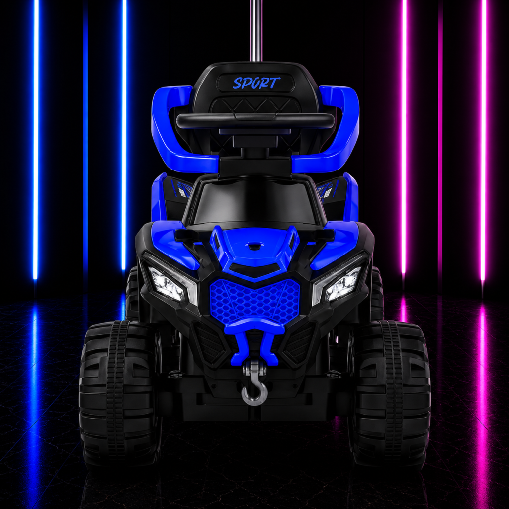 QUADRICICLO COM EMPURRADOR AVENTURA AZUL