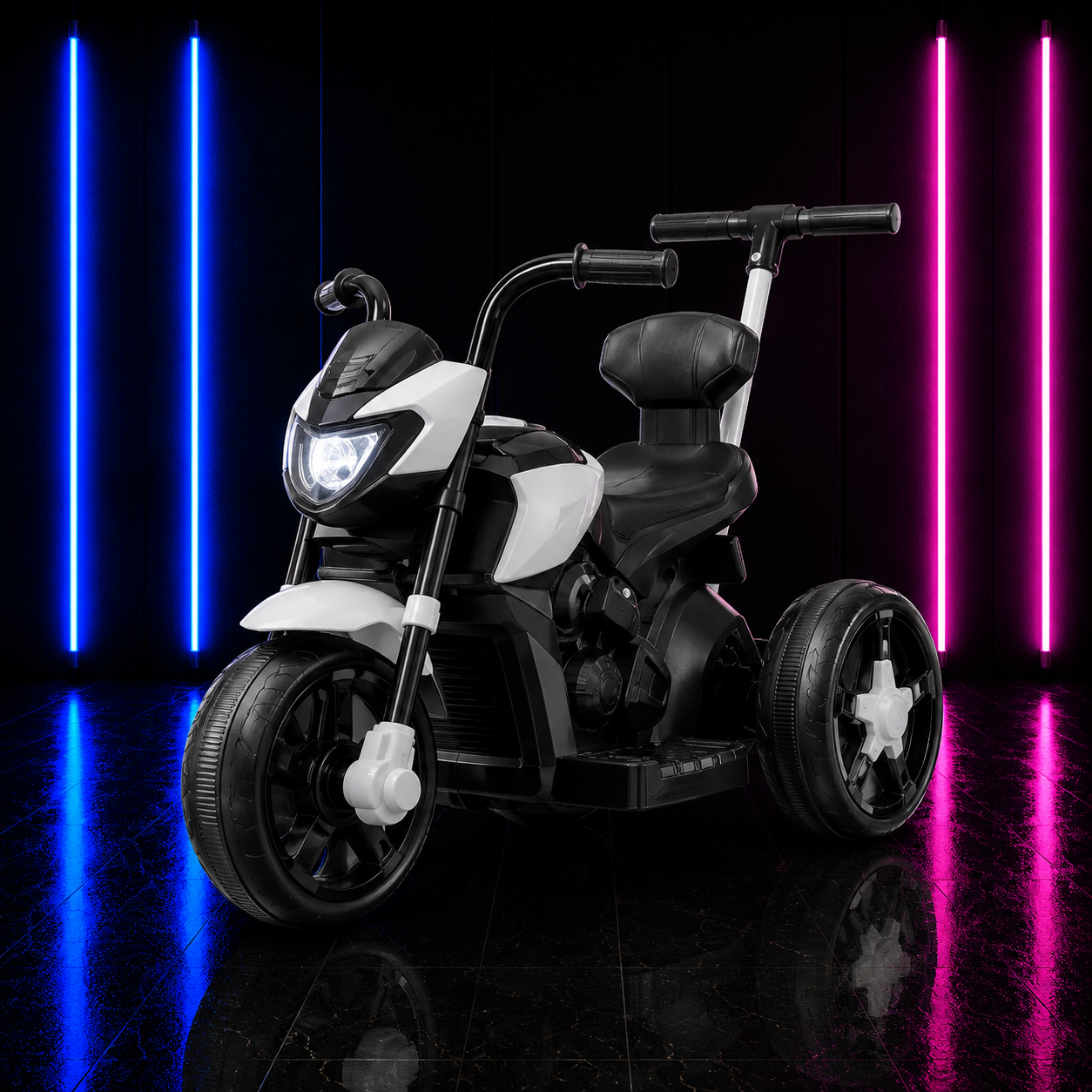 MOTO ELÉTRICA COM EMPURRADOR RACE CINZA