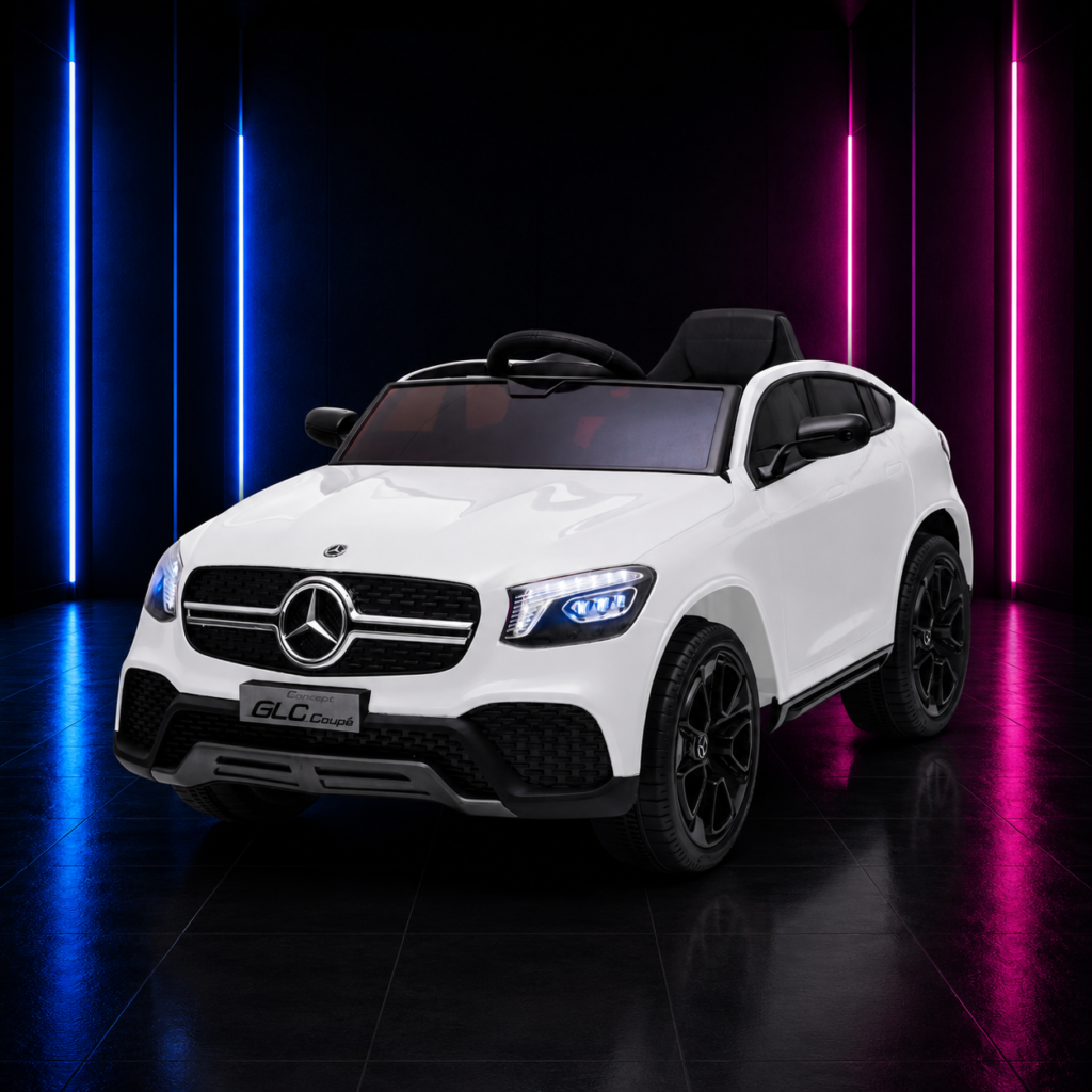 CARRINHO ELÉTRICO INFANTIL 12V MERCEDES BENZ GLC COUPE BRANCO