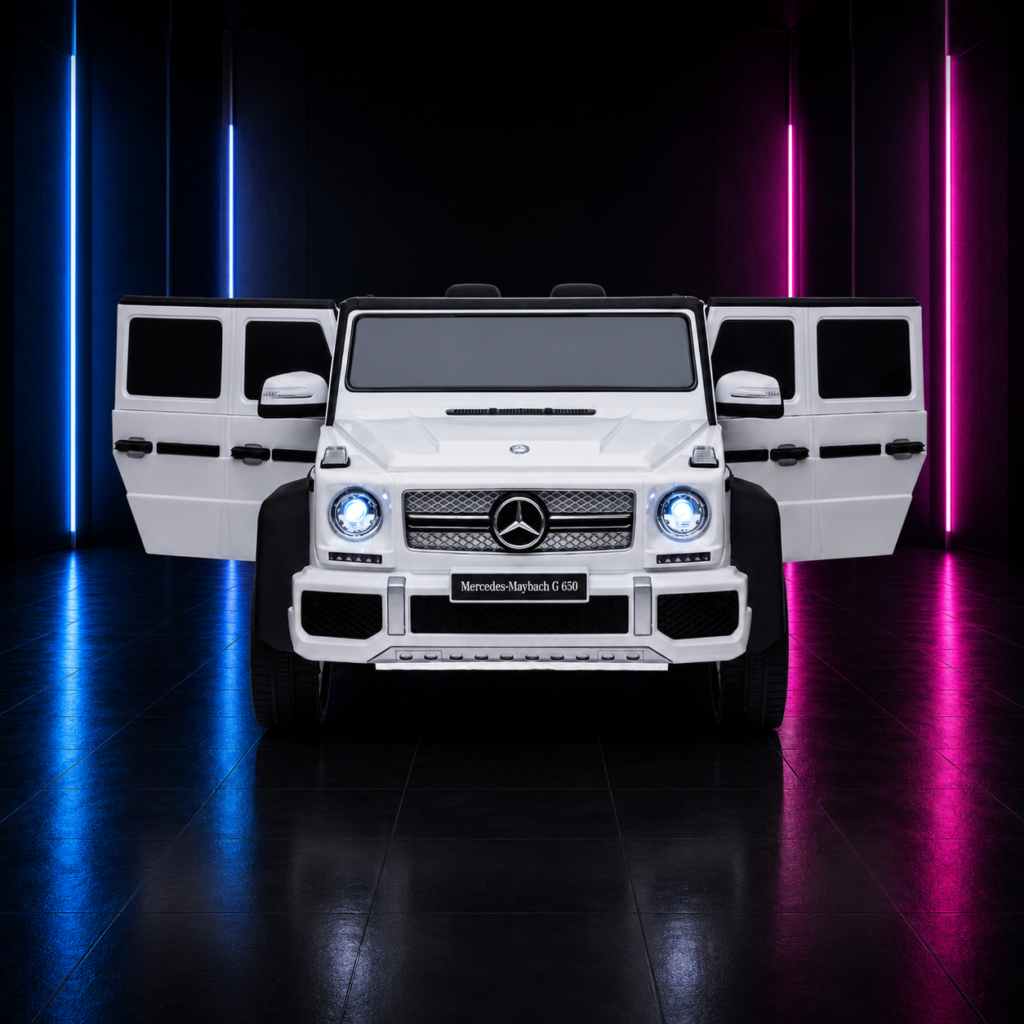 CARRINHO ELÉTRICO INFANTIL 12V MERCEDES MAYBACH G650 BRANCO