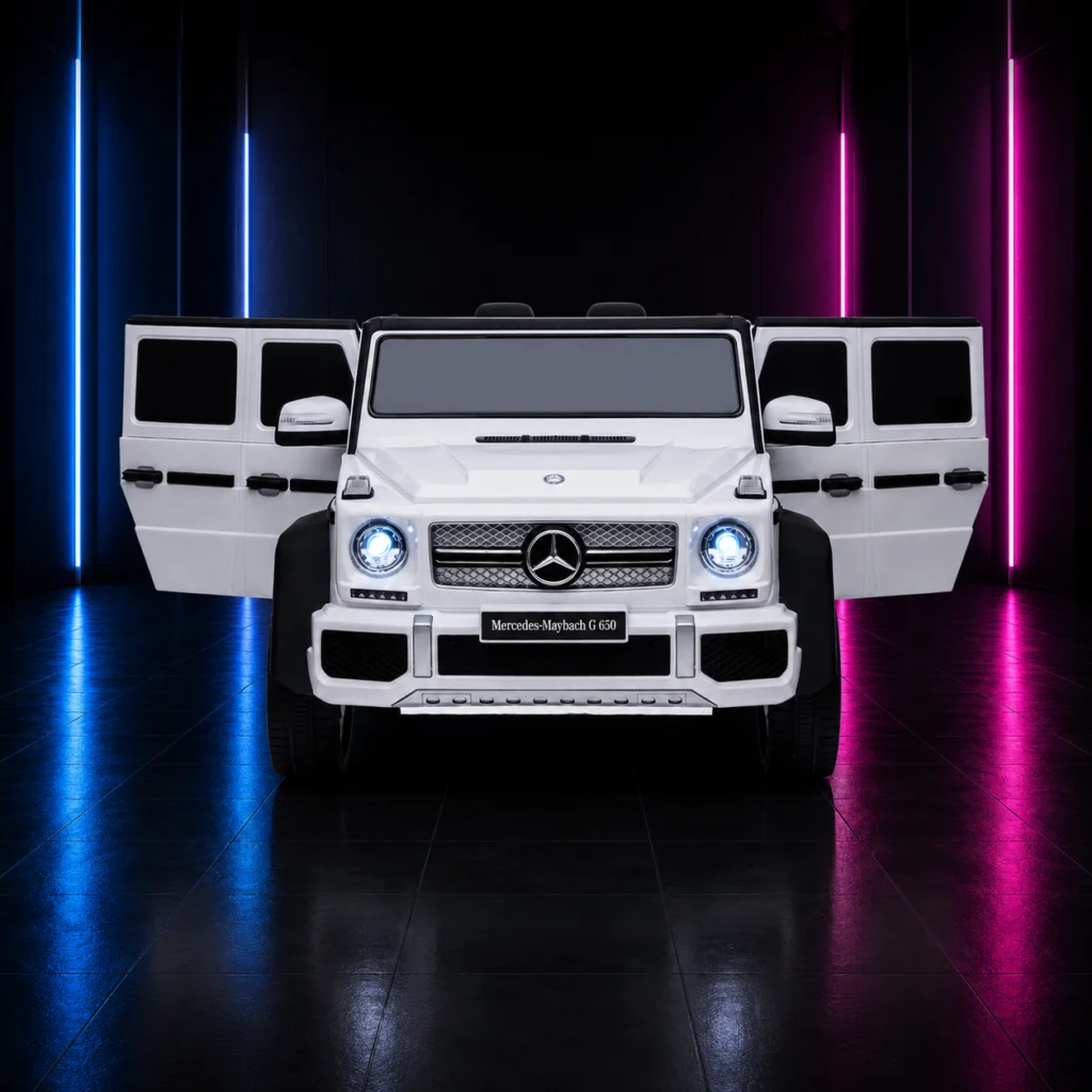 CARRINHO ELÉTRICO INFANTIL 12V MERCEDES MAYBACH G650 BRANCO