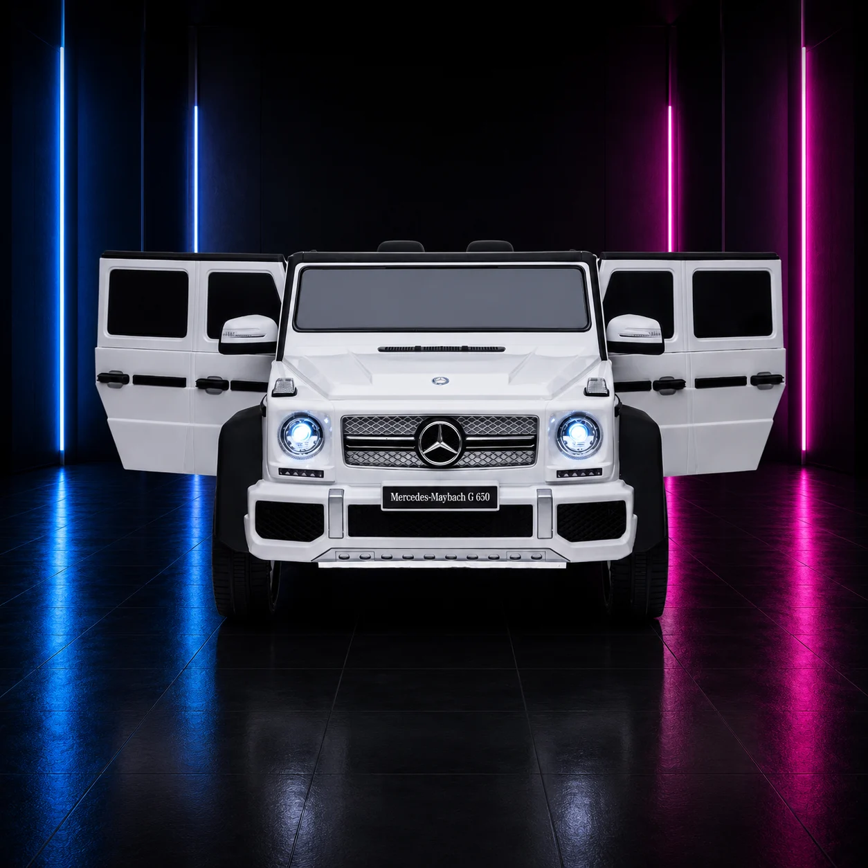 CARRINHO ELÉTRICO INFANTIL 12V MERCEDES MAYBACH G650 BRANCO