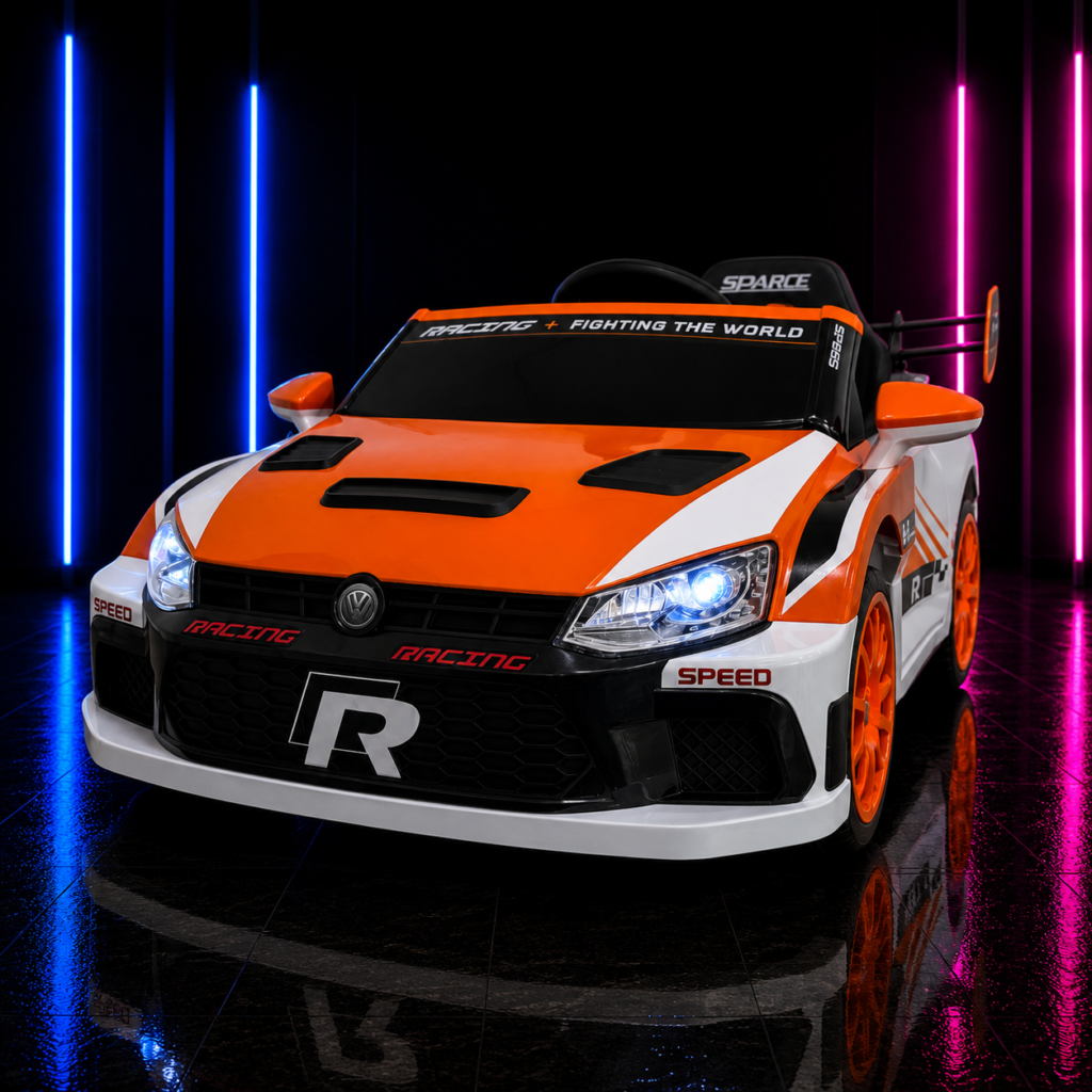 Carrinho Elétrico Infantil 12V Speed Rally Laranja