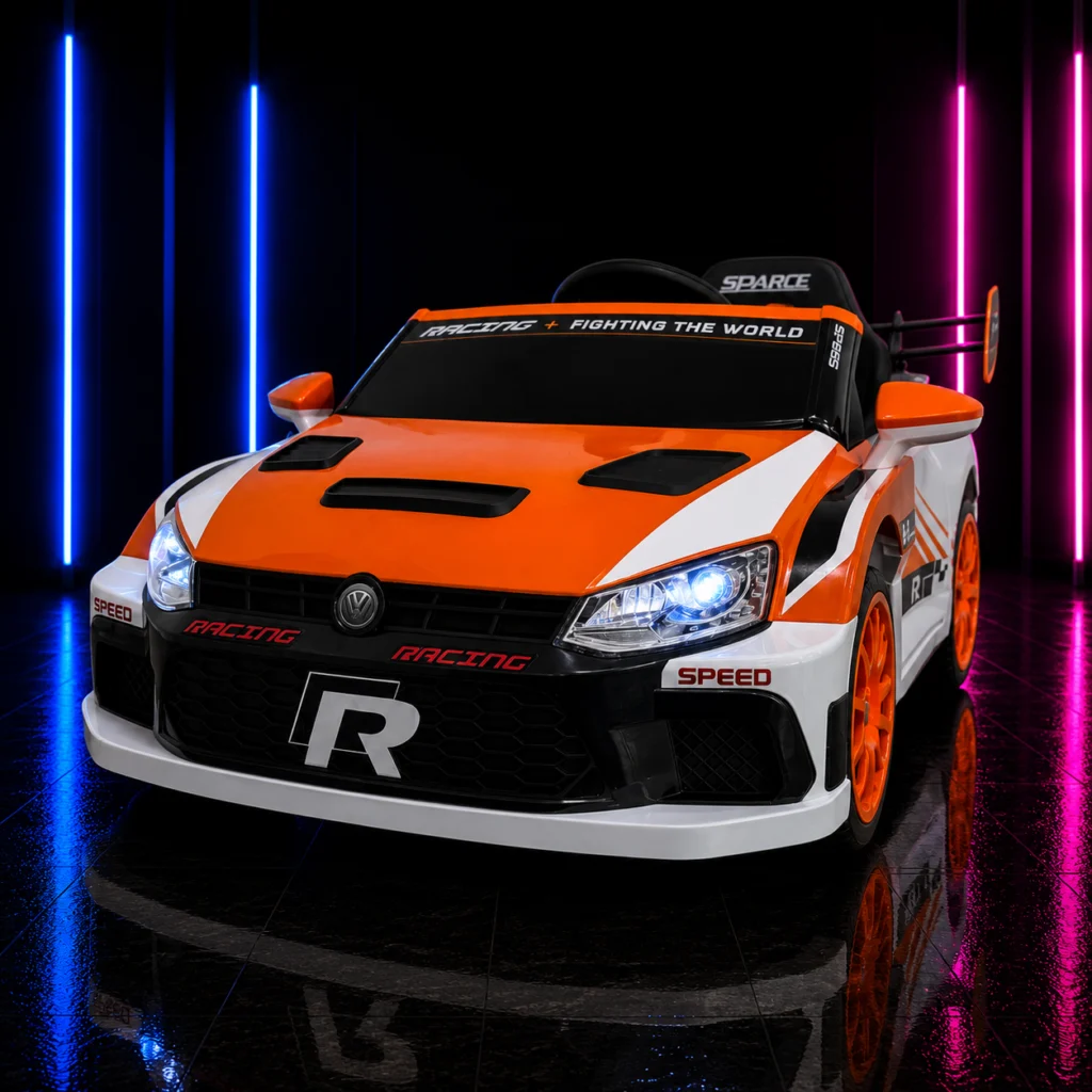 Carrinho Elétrico Infantil 12V Speed Rally Laranja