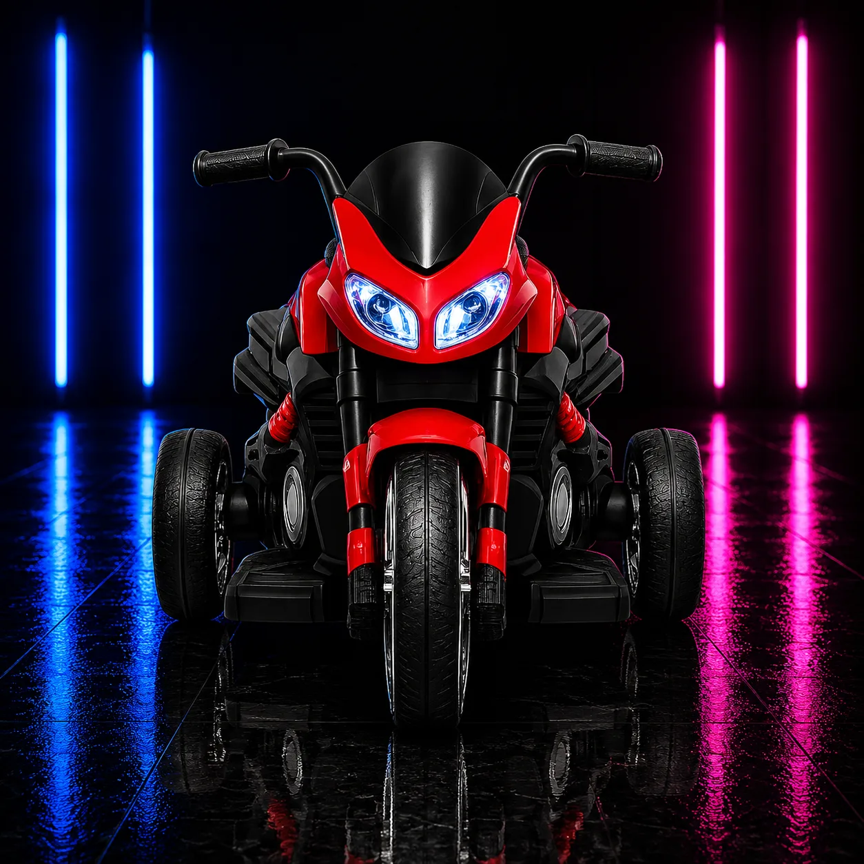 Moto Elétrica Infantil 6V Super Street Vermelha com Pedal 2 em 1