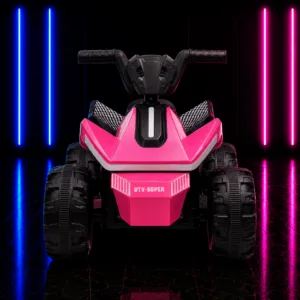 Quadriciclo Elétrico Infantil 6V Super Future Rosa