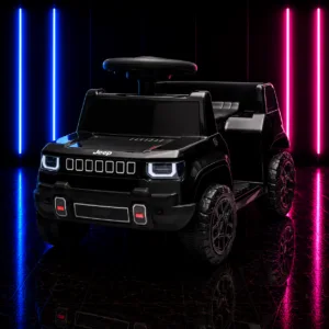 Carrinho Elétrico Infantil 6V Jipe Off-Road Lux Preto