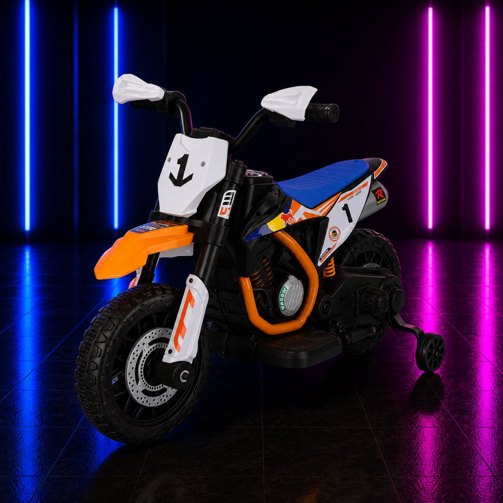 Moto Elétrica Infantil 6V Dirt Max Laranja