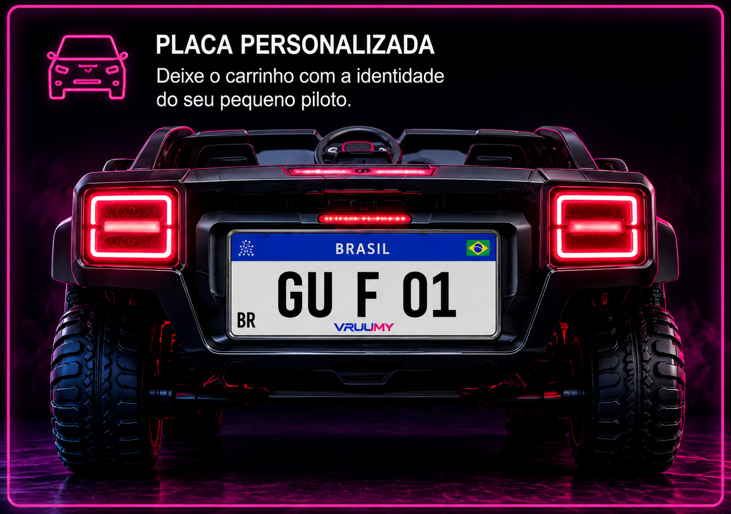 Placa personalizada VRUUMY